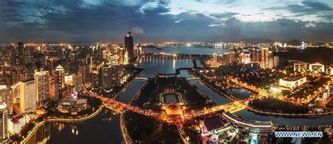 Amazing Night View Of Xiamen Host City For 2017 Brics Summit Xinhua
