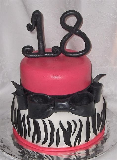 Collection by kristen darling • last updated 4 days ago. Hot Pink zebra | 18th birthday cake, Birthday cakes for teens, Simple birthday cake