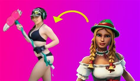 Hot Fortnite Girl Skins In Real Life Of 2021