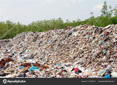 Mountain Garbage Large Degraded Garbage Pile Pile Stink Toxic Residue