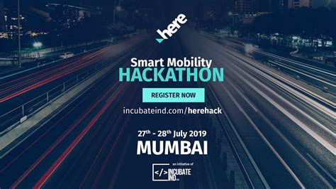 Smart Mobility Hackathon IncubateIND Mumbai YouTube
