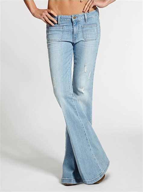Otis 70s Mid Rise Flare Jeans In Wash 98 Guess Lookastic