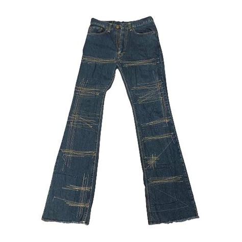 Hysteric Glamour Hysteric Glamour Kinky Stitched Flared Jeans Grailed