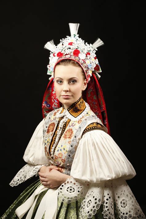A Beautiful Bride From The Moravian Area Of The Czech Republic Kroj