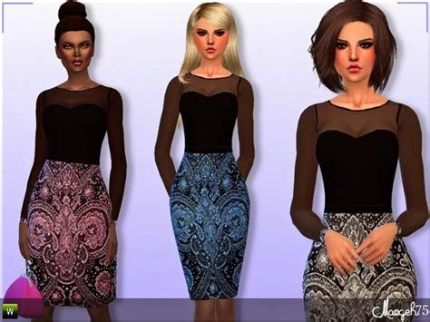 Treasures Dress By Margie At Sims Addictions Sims 4 Updates