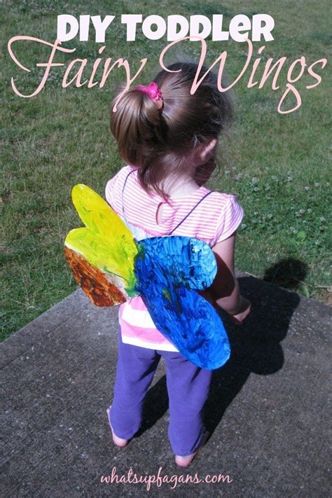 Homemade Diy Toddler Fairy Wings Diy Fairy Wings Halloween Costumes