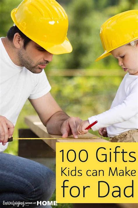 It's a fun and easy project for kids of all ages to use magnets to attach the robot's features, so dad and kids can play around with the robot's look. 100 Homemade Father's Day Gifts for Kids to Make