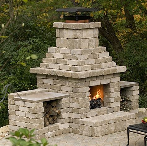 Building An Outdoor Fireplace With Cinder Block Fireplace Guide By Linda