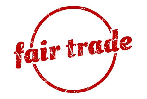Fair Trade Sign Fair Trade Round Vintage Stamp Stock Vector