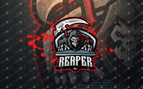 Gamer Reaper Mascot Logo For Sale Reaper Esports Logo Lobotz Ltd
