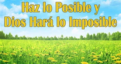 Bosquejo Haz Lo Posible Y Dios Hará Lo Imposible