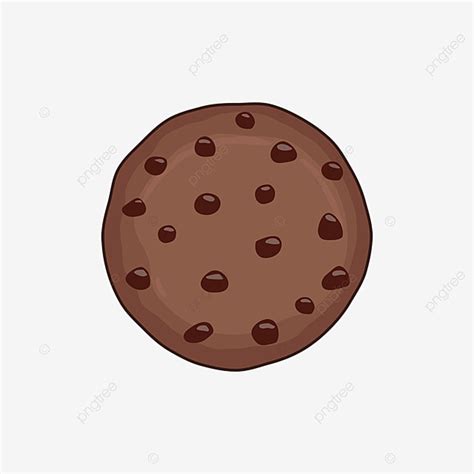Gambar Cookie Clipart Kartun Gourmet Kue Coklat Chip Coklat Tua