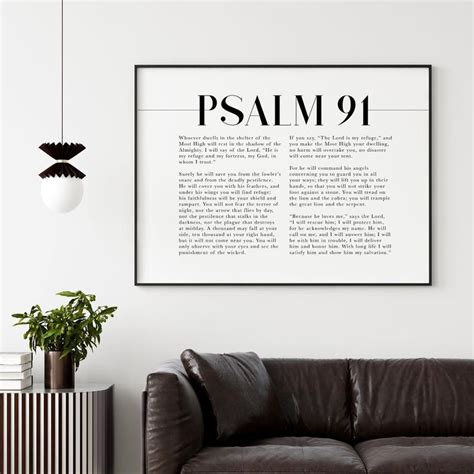 Psalm 91 Scripture Wall Art He Who Dwells In The Shelter Etsy Bible