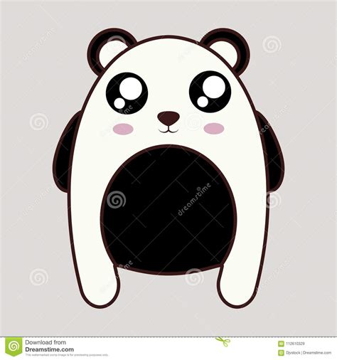 Kawaii Animal Icon Stock Vector Illustration Of Happy 112610329