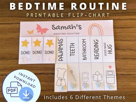 Toddler Routine Bedtime Routine Chart Visual Schedule Etsy Australia