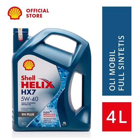 Shell Helix Shell Helix Hx7 5w 40 4l Oli Mesin Mobil Lazada Indonesia