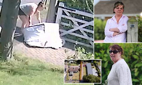 Neighbour Is Caught On Camera Dumping A Huge Pile Of Hedge Clippings On