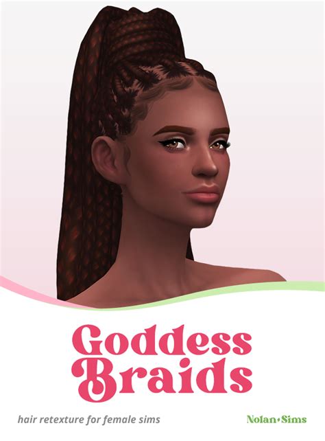 Goddess Braids This Is A Maxis Match Braid Nolan Sims