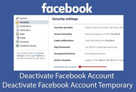 How To Deactivate Your Facebook Account Permanently Deactivate My