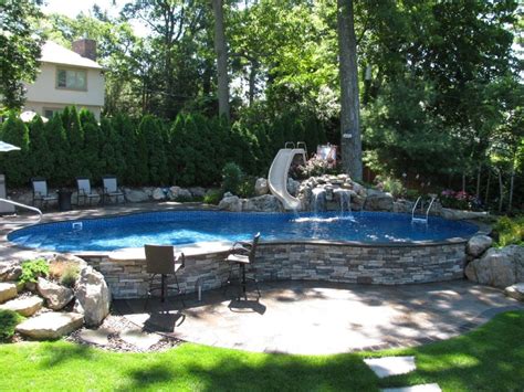 Steep Terrain Creating A Backyard Escape That “wows” Pools Backyard