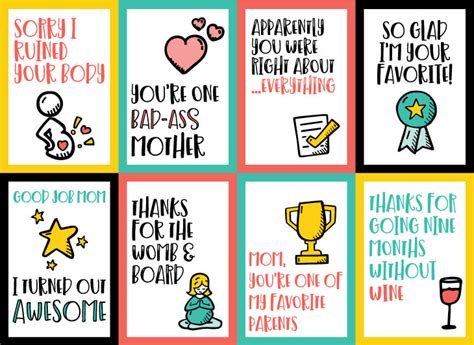 How about free printable mother's day cards to write a heartfelt thank you to mom. Printable Funny Mother's Day Cards | Eight Hilarious Printable Cards
