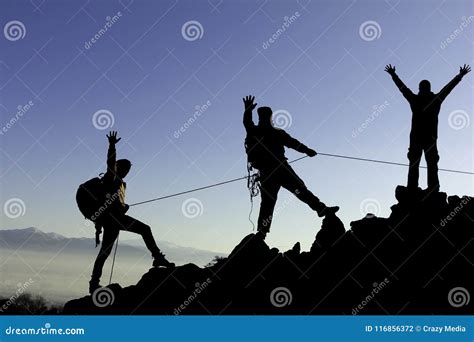 Mountain Climbing Activity Compatible Team Stock Photos By Megapixl