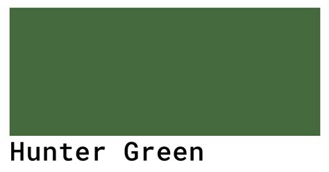 Hunter Green Color Codes The Hex Rgb And Cmyk Values That You Need