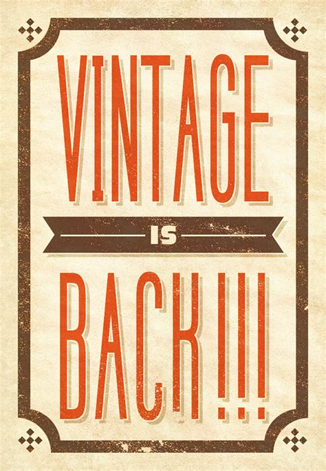 Vintage Typography On Behance