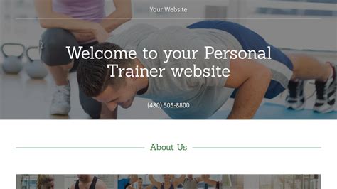 Free Personal Trainer Website Template