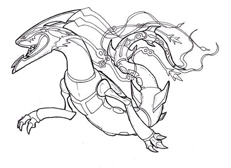 Rayquaza Coloring Page At Getdrawings Free Download