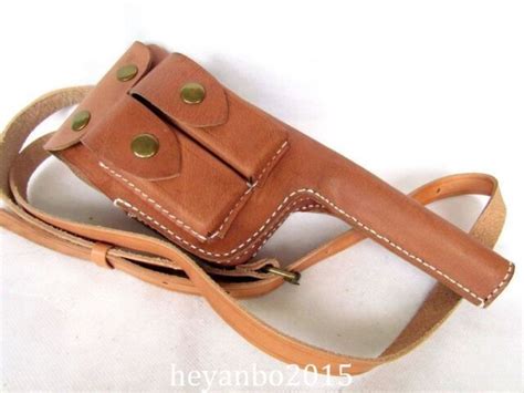 Wwii German Military Holster Mauser C96 Broomhandle Leather Holster