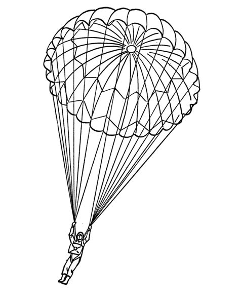 Parachute Coloring Pages For Kids And For Adults Coloring Home