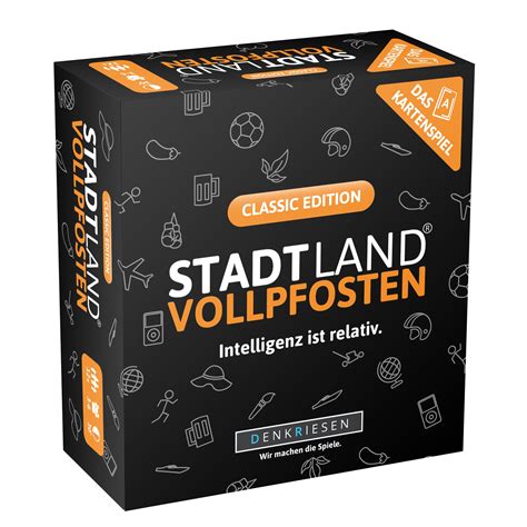 Finde zu 43 kategorien die passende antwort. STADT LAND VOLLPFOSTEN: Das Kartenspiel - Classic Edition ...