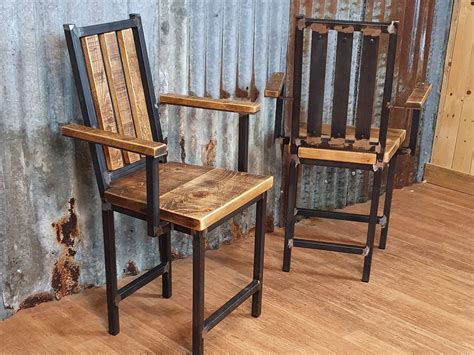 Industrial Style Dining Chair Bespoke Dining Chairs Wooden Chairs