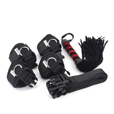 15090200mm Black Leather Straps Sex Bondage Adult Sex Toys Adjustable