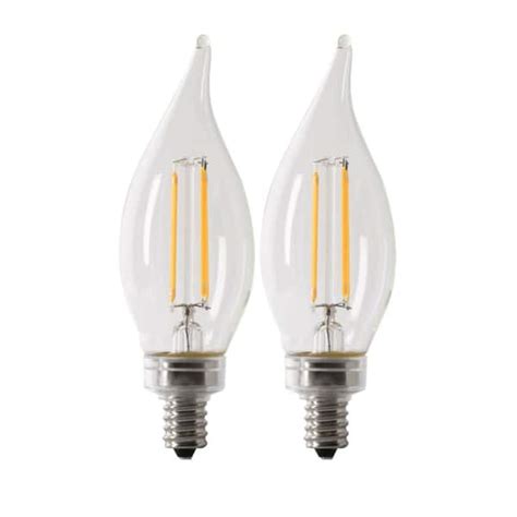 Feit Electric 100 Watt Equivalent Ba10 E12 Candelabra Dimmable Filament