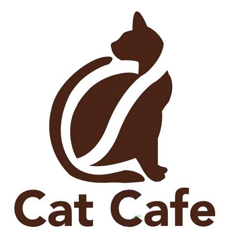 Cat Cafe Logo By Jujy Logos De Cafeterias Logo Gato Diseño De Palabra