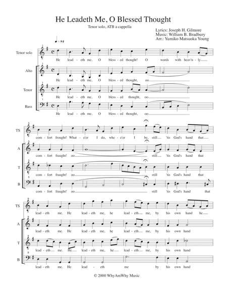 He Leadeth Me By Joseph H Gilmore William B Bradbury Digital Sheet