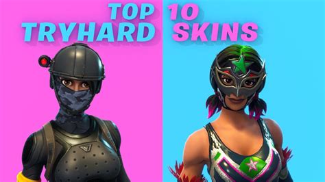 Top 10 Most Tryhard Skins In Fortnite Youtube