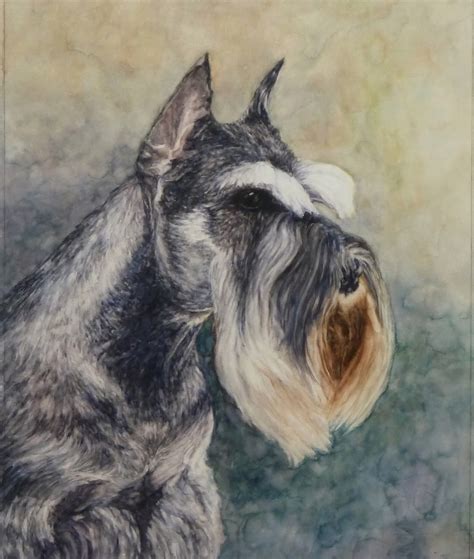 Polish your personal project or design with these watercolor animals transparent png images, make it even more personalized. Daily Painting Projects: Schnauzer Portrait Watercolor Painting Dog Art Pet Portrait Animals