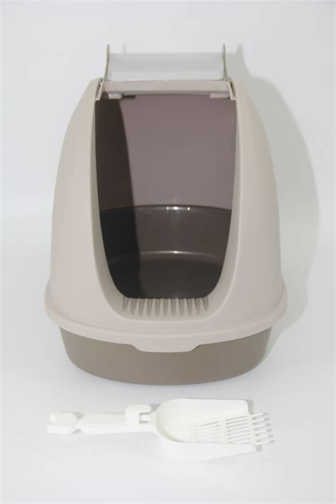 Yes4pets Cat Toilet Litter Box Portable Hooded Tray House With Scoop