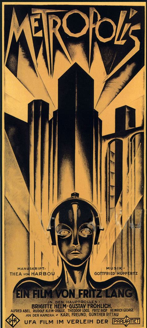 Vintage Art Metropolis Poster Metropolis 1927 Classic Vintage