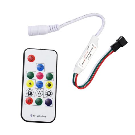 14keys sp103e mini rf wireless dimmable remote controller for led strip ws2801 dc5v remote