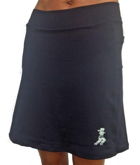 New Longer Length Black Athletic Skirt Runningskirts