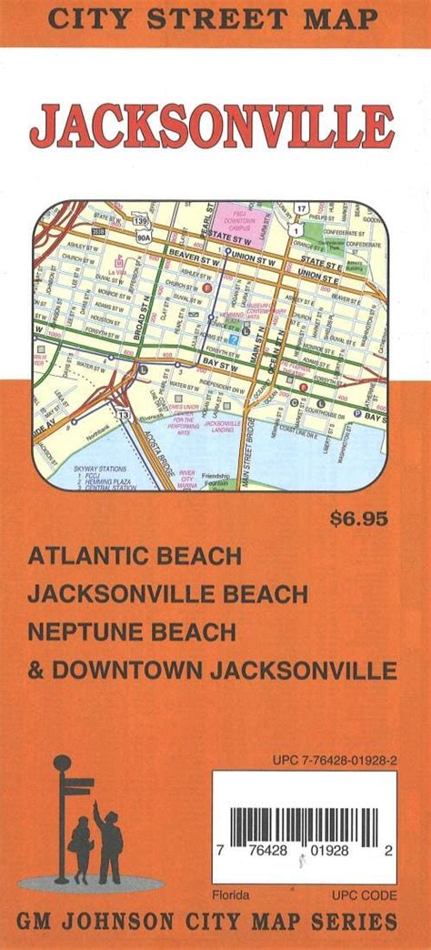 Jacksonville Carte Des Rues De La Ville Gm Johnson La Compagnie