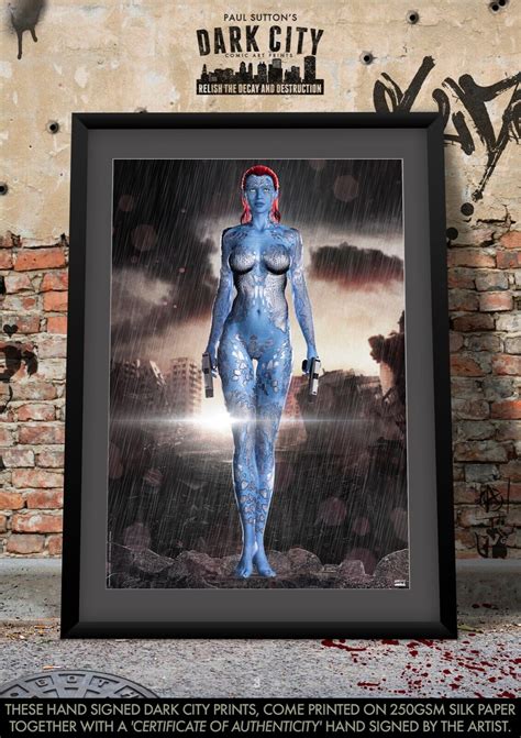 Mystique Sexy Jennifer Lawrence X Men Marvel Comic Art A Print Mutant Female Ebay