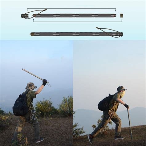 Tokuniku Portable Multi Function Hiking Camping Outdoor Walking Trekking Stick