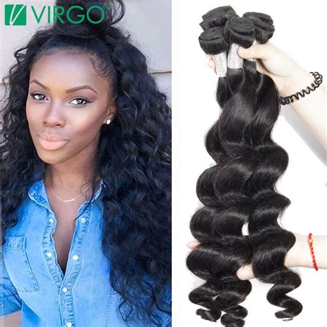 Brazilian Virgin Hair Loose Wave 4 Bundles Mink 8a Human Hair Weave