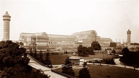 The Crystal Palace At Sydenham Hill 1854 Before It Burned Down In