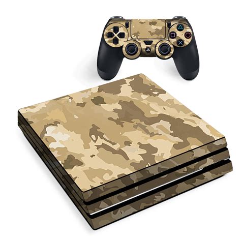 Skin For Sony Ps4 Pro Console Decal Stickers Skins Cover Brown Desert